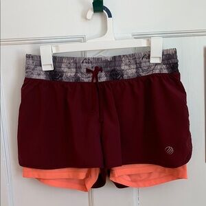Women's Two-Tone Athletic Shorts
